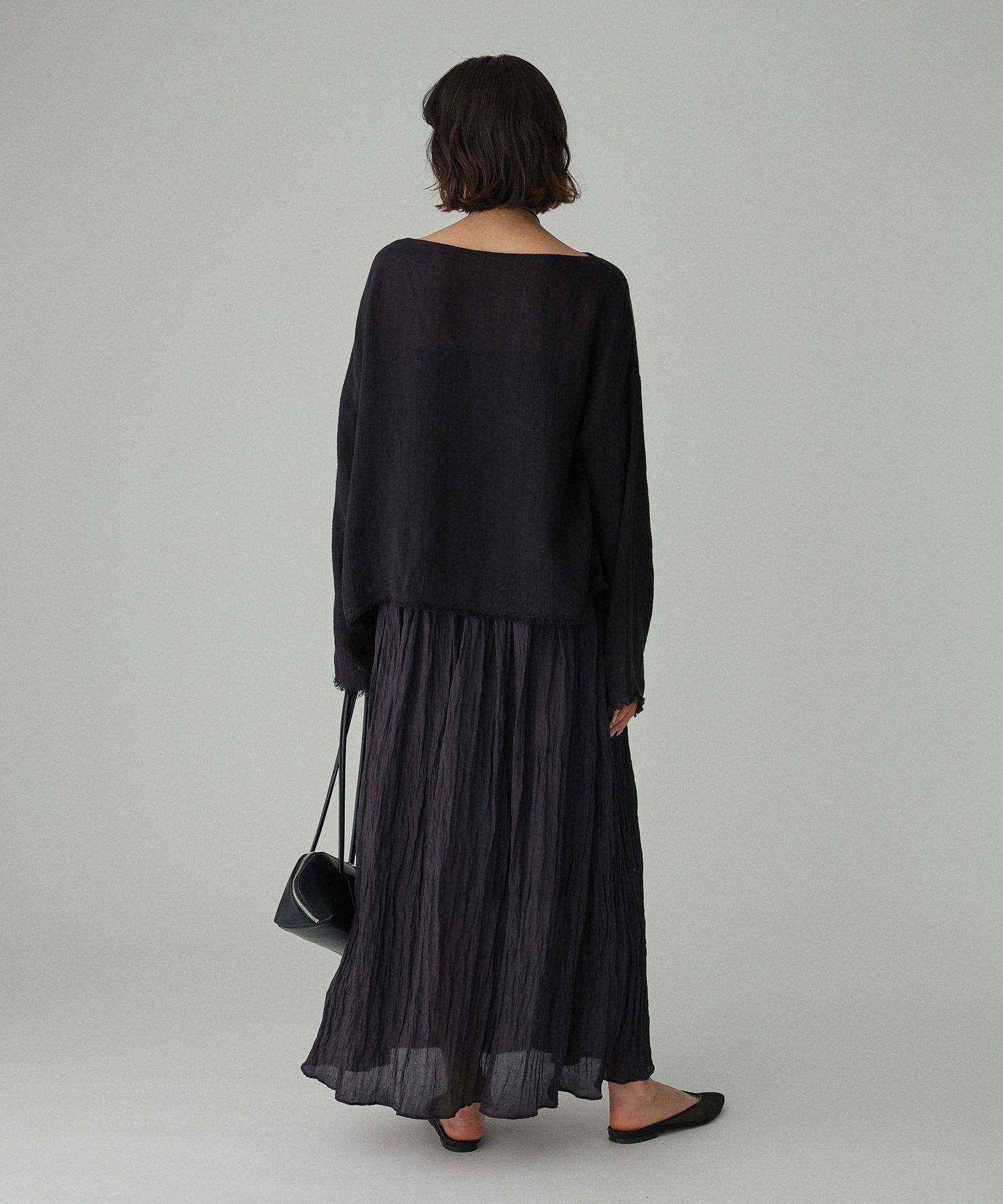 BABYLONE「楊柳タックフレアスカート」|スカート|