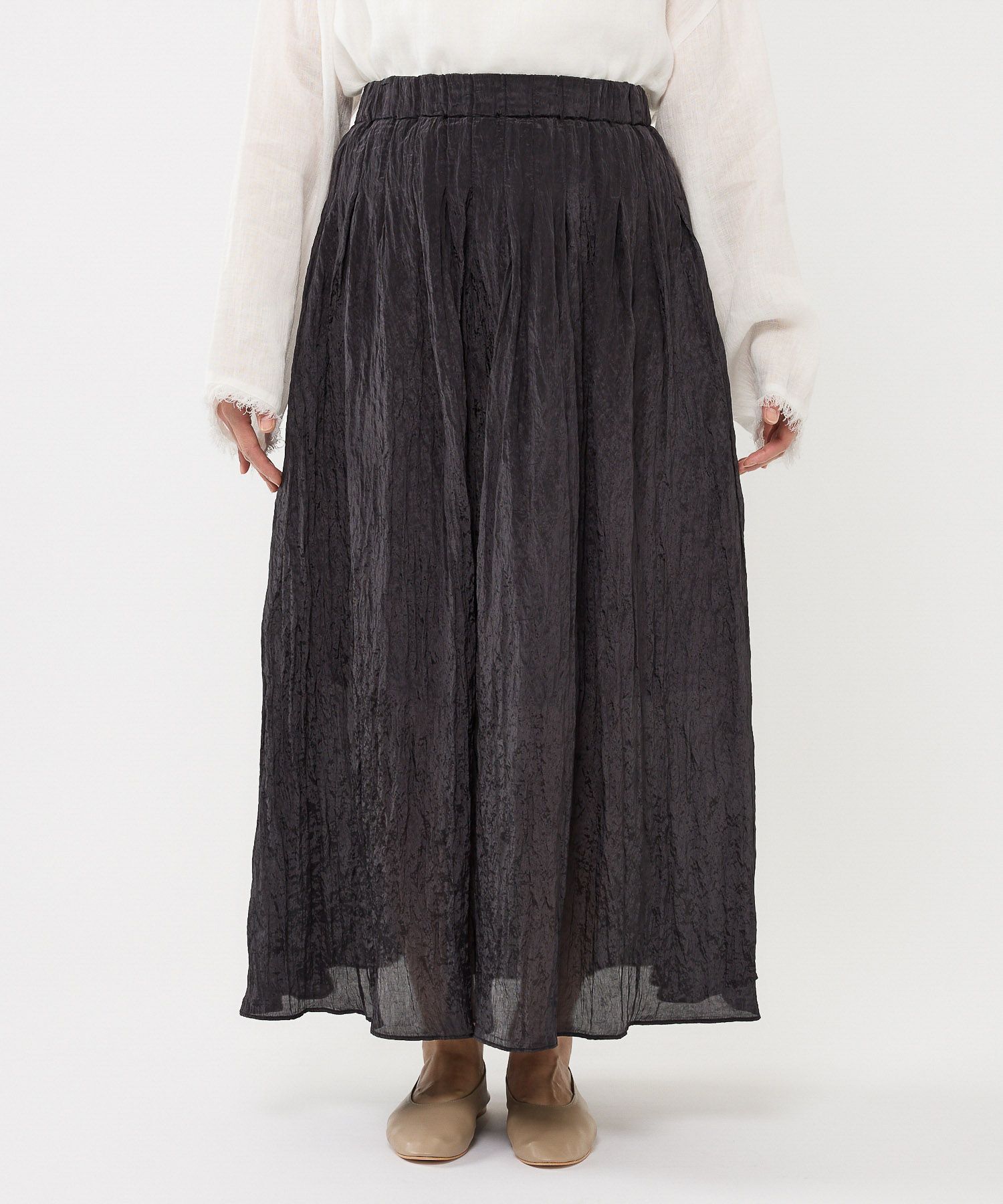 BABYLONE「楊柳タックフレアスカート」|スカート|