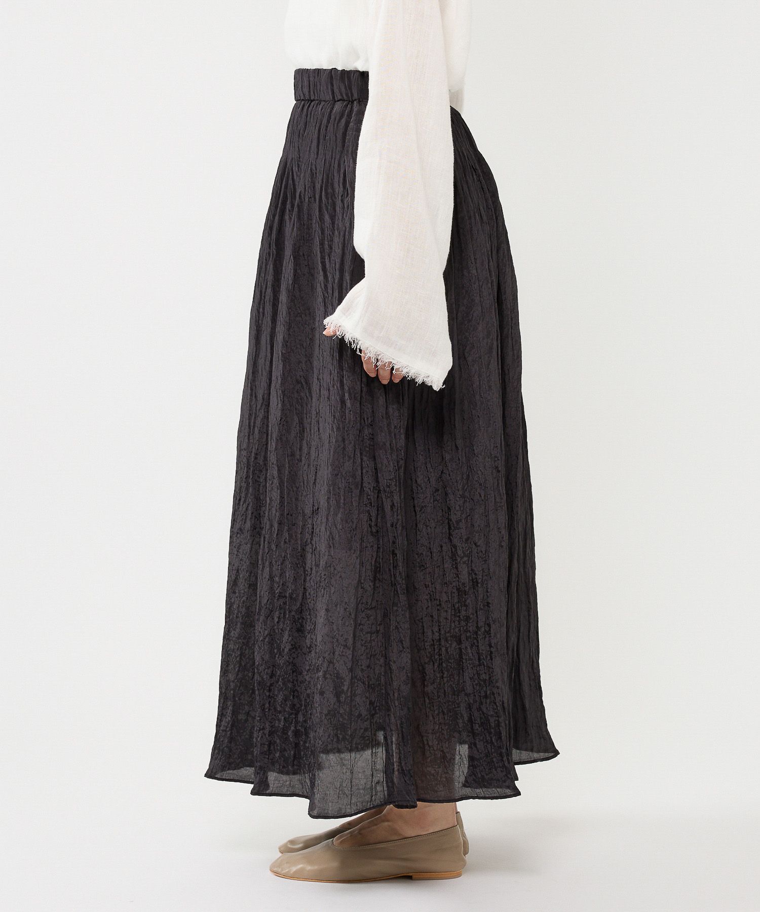 BABYLONE「楊柳タックフレアスカート」|スカート|