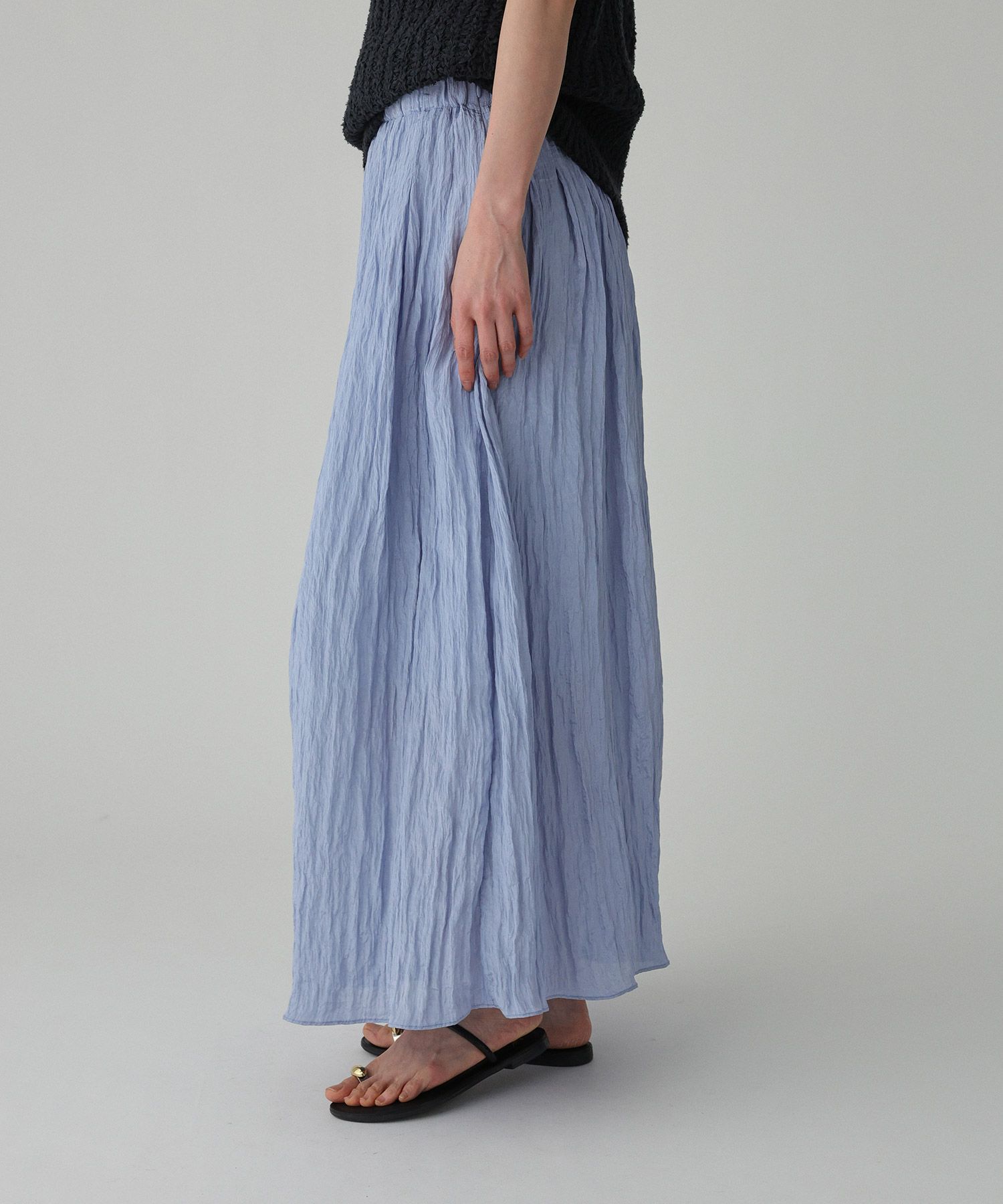 BABYLONE「楊柳タックフレアスカート」|スカート|