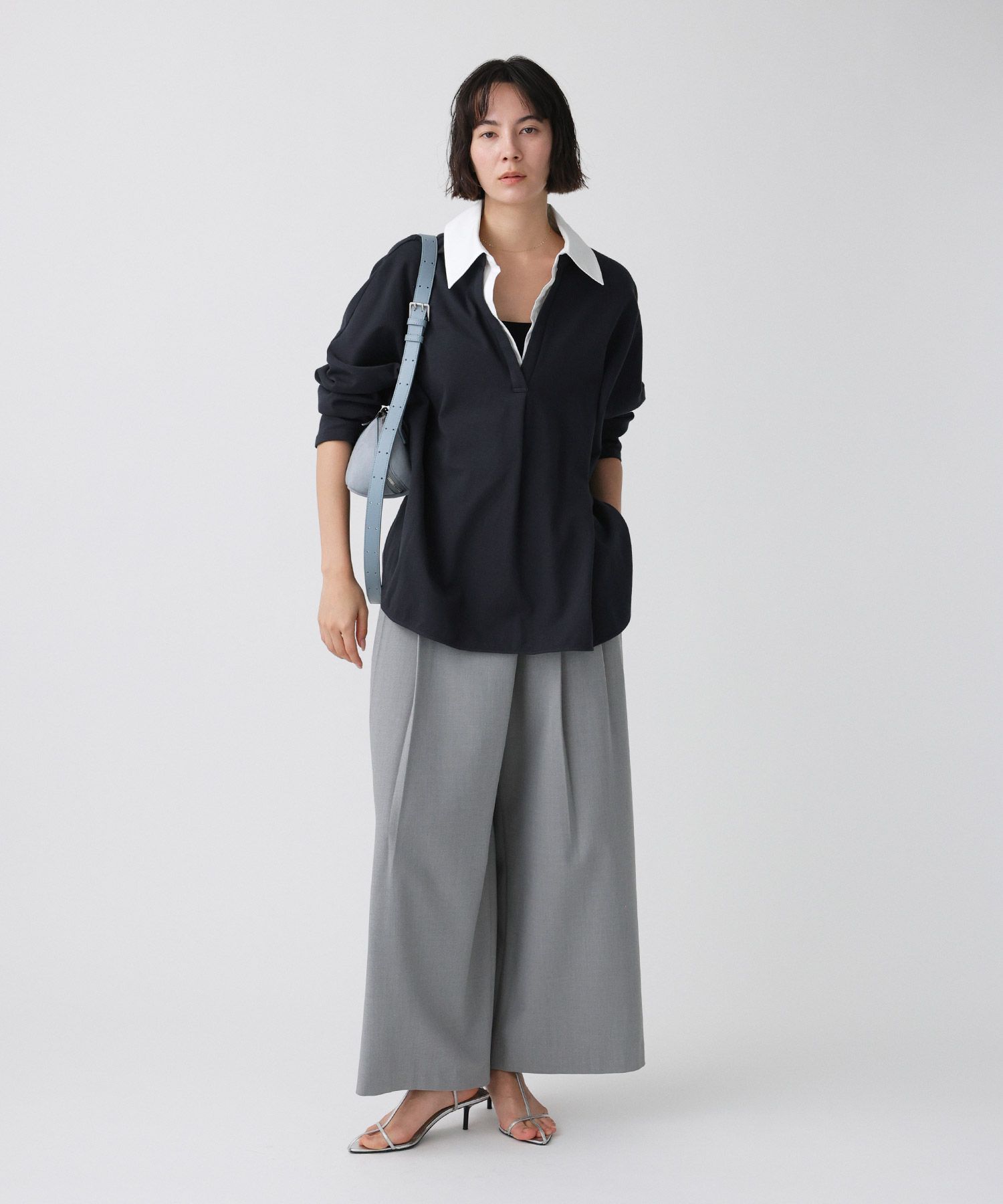 BABYLONE「シャツドッキングカットソー」|Tシャツ・カットソー|