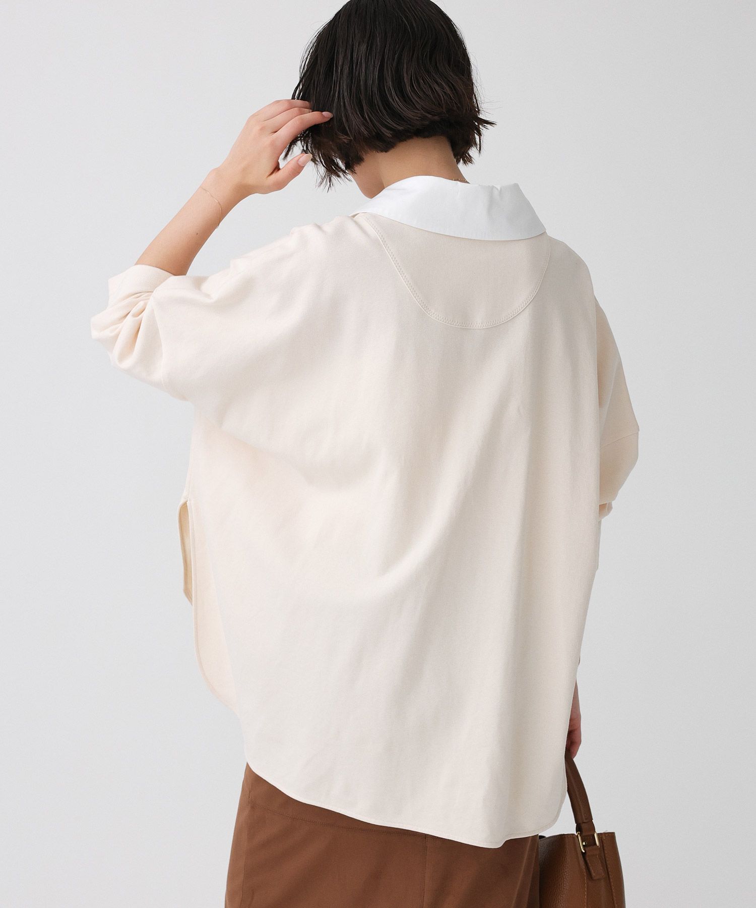 BABYLONE「シャツドッキングカットソー」|Tシャツ・カットソー|