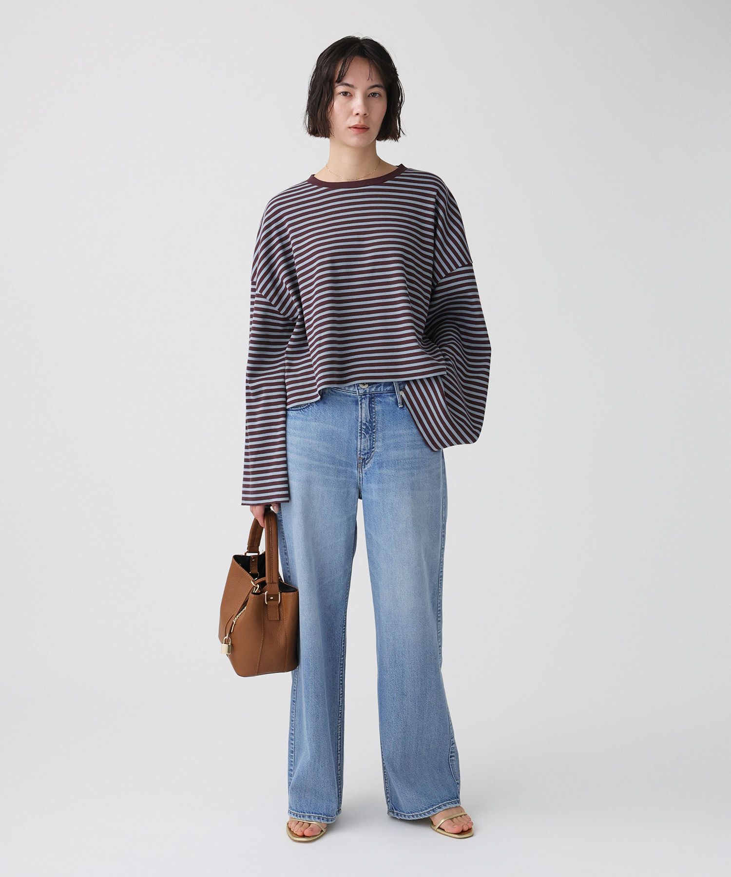 BABYLONE「【大屋夏南さんコラボアイテム】【WEB先行予約】ボーダーロンT」|Tシャツ・カットソー|