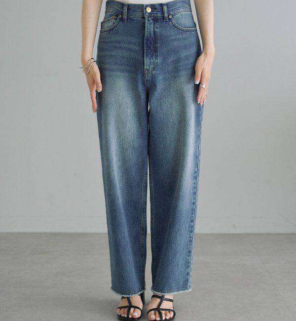  「《リバイバル》【低身長/高身長対応】タテストレッチ足長デニムパンツ」|その他|