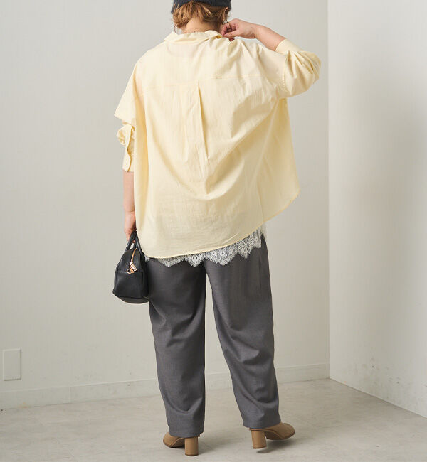  「リヨセルコットンオーバーシャツ」|シャツ・ブラウス|