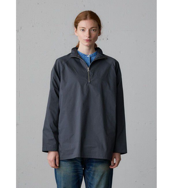 MidiUmi「MidiUmi TWO&MOREハーフジッププルオーバー」|Tシャツ・カットソー|ネイビー