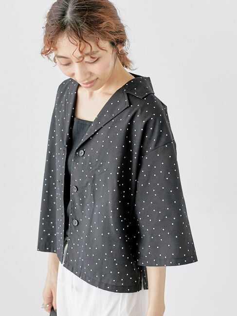 Lugnoncure「【イージーケア】ハーフスリーブ開襟シャツ」|シャツ・ブラウス|