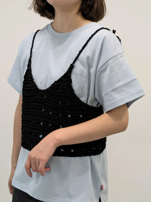 Samansa Mos2「【USAコットン】Tシャツ」|Tシャツ・カットソー|サックスブルー