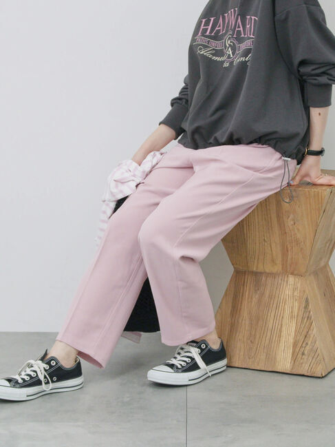 Samansa Mos2 blue「【接触冷感】マルチスタイルテーパードパンツ」|その他|