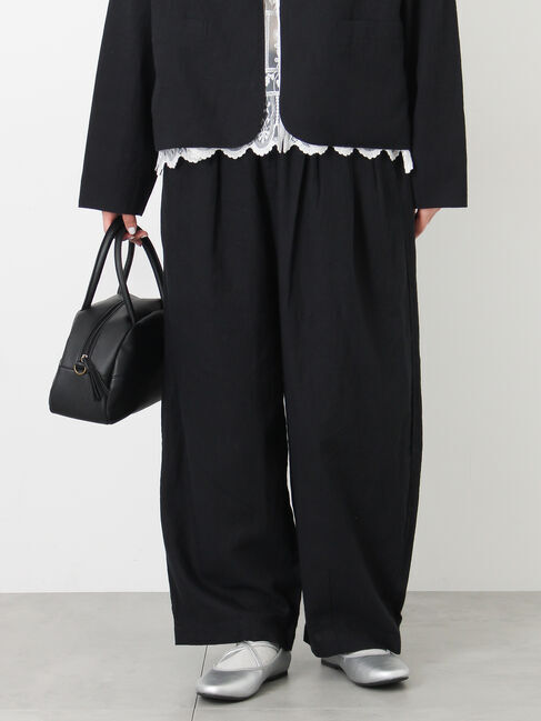 Samansa Mos2「【Cross&times;Linen】ふんわりパンツ」|その他|