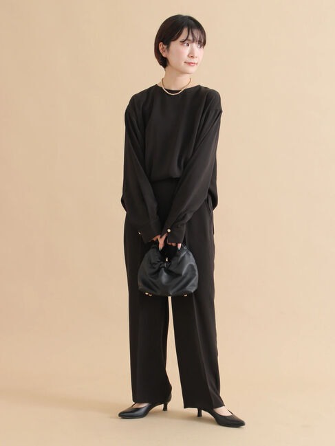 sm2rhythm「ノーカラーブラウス」|シャツ・ブラウス|