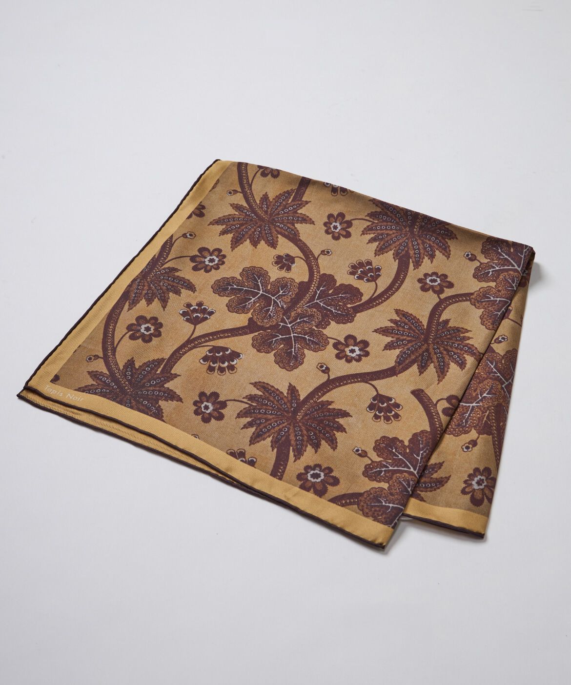 INED「《SUPERIOR CLOSET》Small Classical Gold Scarf《Tapis Noir》」|バンダナ・スカーフ|