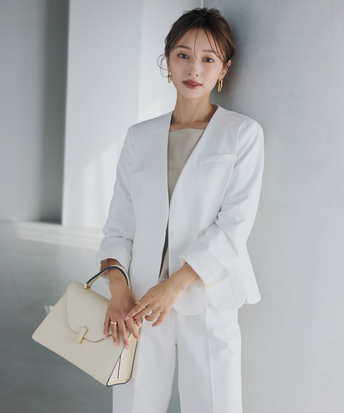 Maglie le cassetto「《ﾌﾟﾗｽｻｲｽﾞ》ﾊﾝｻﾑｽｶﾗｯﾌﾟｼﾞｬｹｯﾄ《M Maglie le cassett」|ノーカラージャケット|