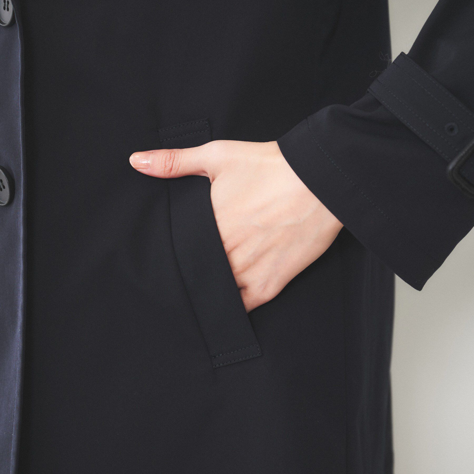 UNTITLED「【洗える/ストレッチ】ショートトレンチコート」|トレンチコート|