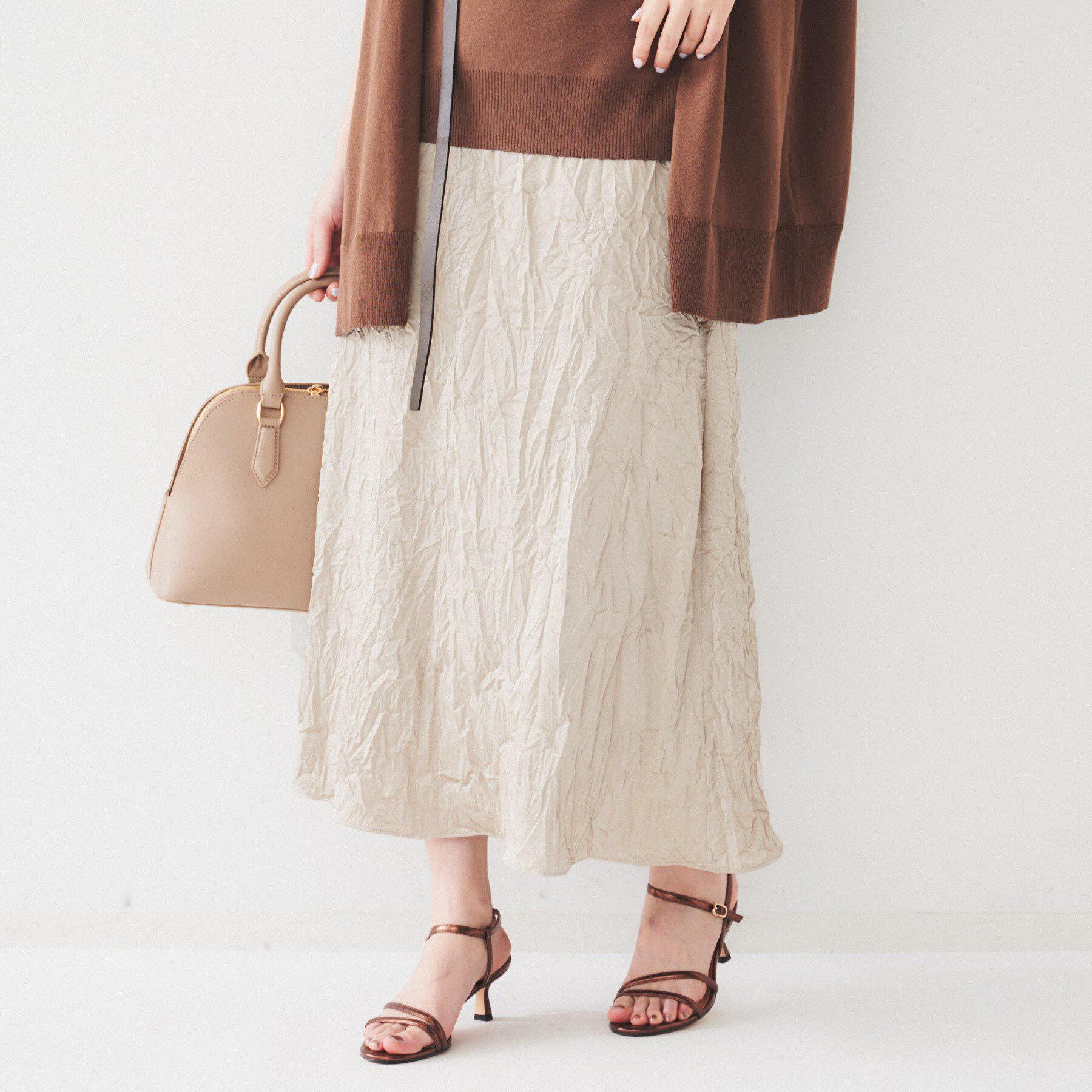 UNTITLED「クラッシュAラインスカート」|スカート|