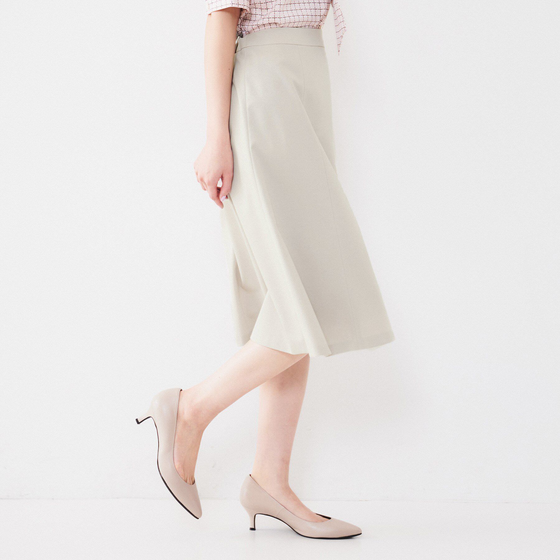 UNTITLED「【通勤スーツ】コットン混ジャージ マーメイドスカート」|スカート|