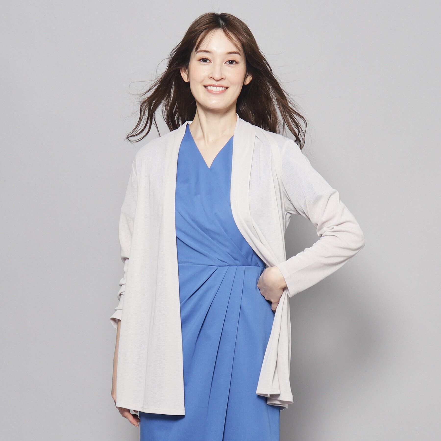 COUP DE CHANCE「【洗える／日本製／UV対策／接触冷感】夏におすすめ！定番ジャージ素材カーディガン」|カーディガン|