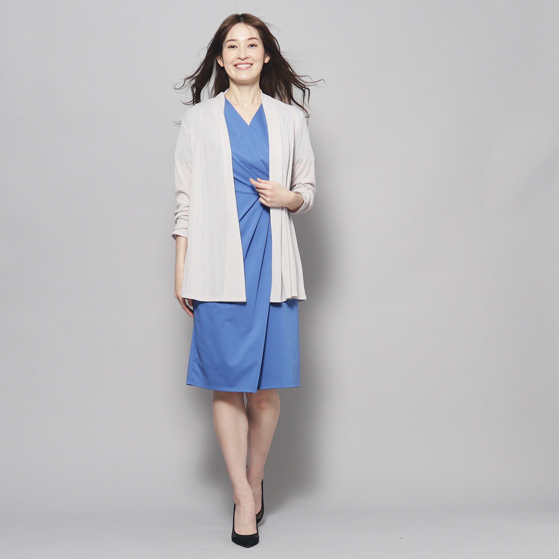 COUP DE CHANCE「【洗える／日本製／UV対策／接触冷感】夏におすすめ！定番ジャージ素材カーディガン」|カーディガン|