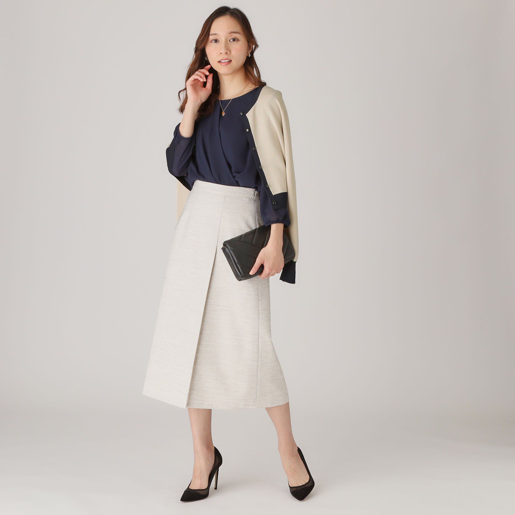 COUP DE CHANCE「【洗える／ショート丈】ジャカードカーディガン」|カーディガン|