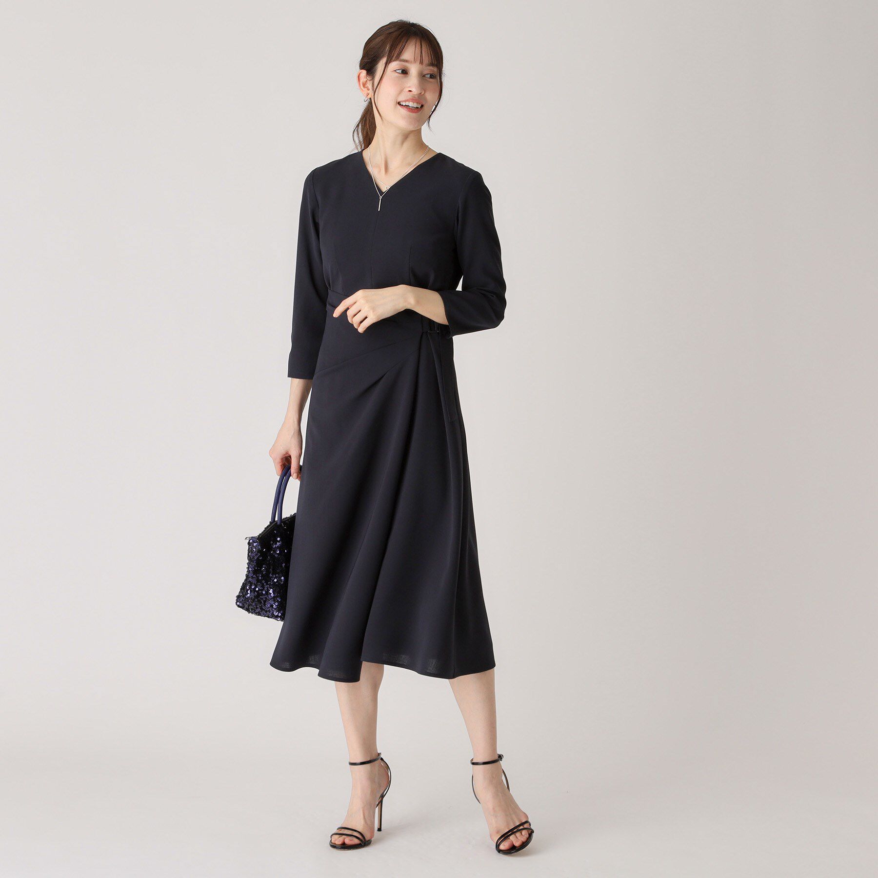 COUP DE CHANCE「【日本製】ラップ風デザインワンピース」|ワンピース|