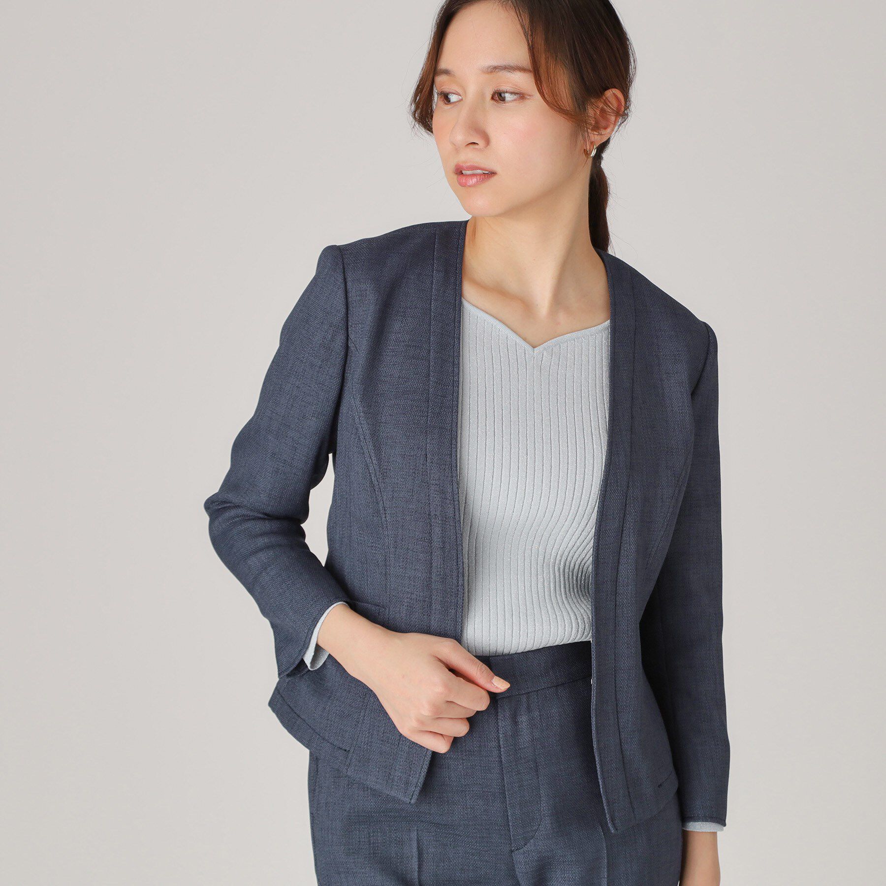 COUP DE CHANCE「【手洗い可／日本製】ノーカラージャケット」|ノーカラージャケット|