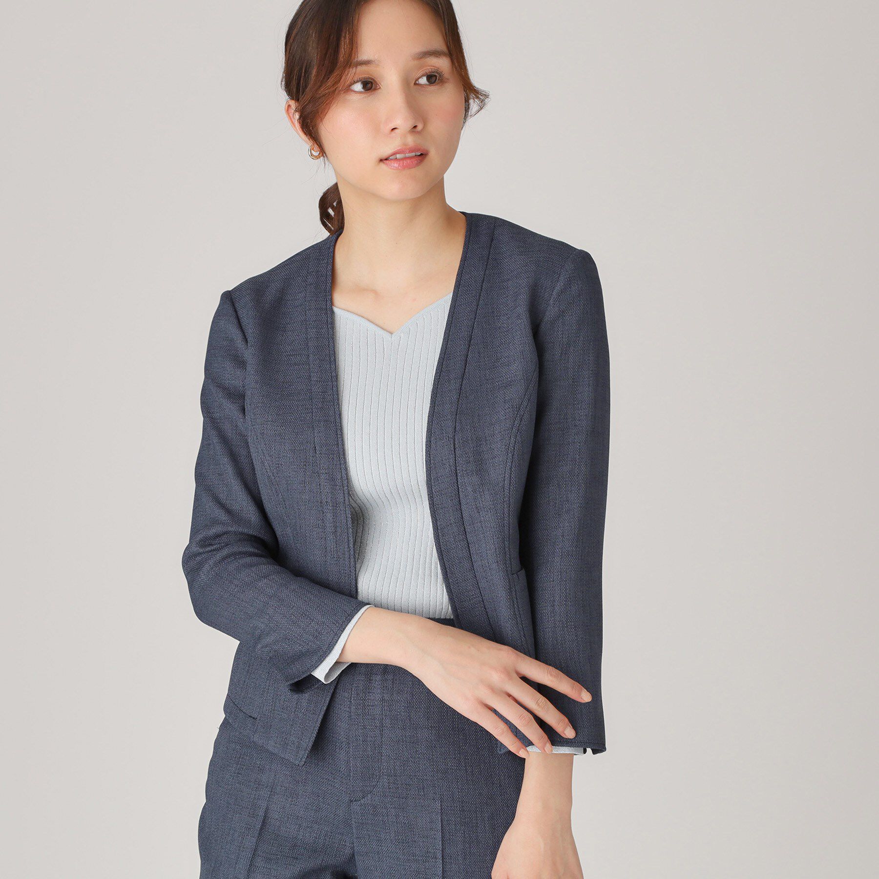 COUP DE CHANCE「【手洗い可／日本製】ノーカラージャケット」|ノーカラージャケット|