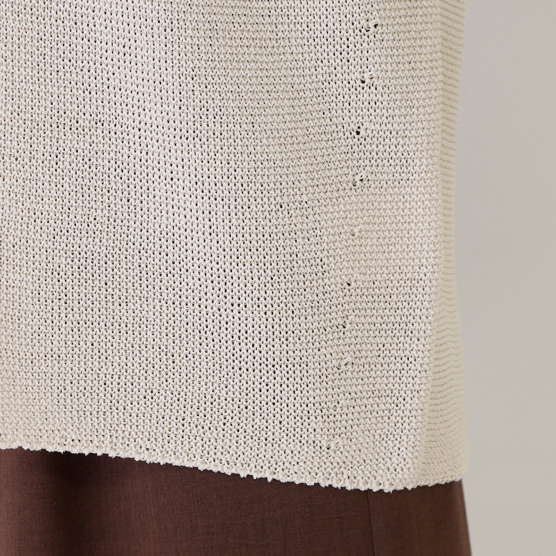 COUP DE CHANCE「【手洗い可／日本製／清涼感／ヒップ丈】麻調着流しカーディガン」|カーディガン|