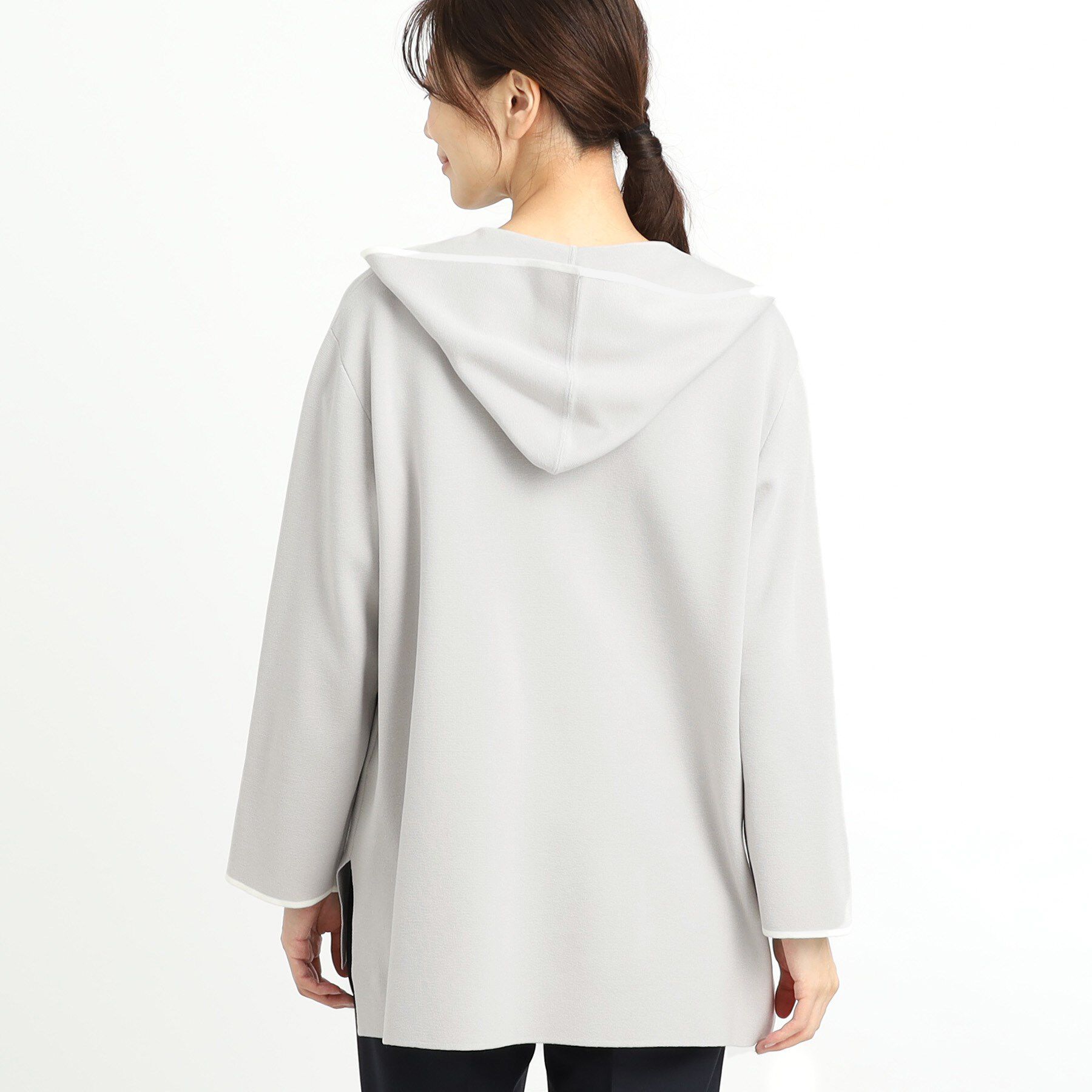 Reflect「【軽羽織りに◎】フーデッドニットカーディガン」|カーディガン|