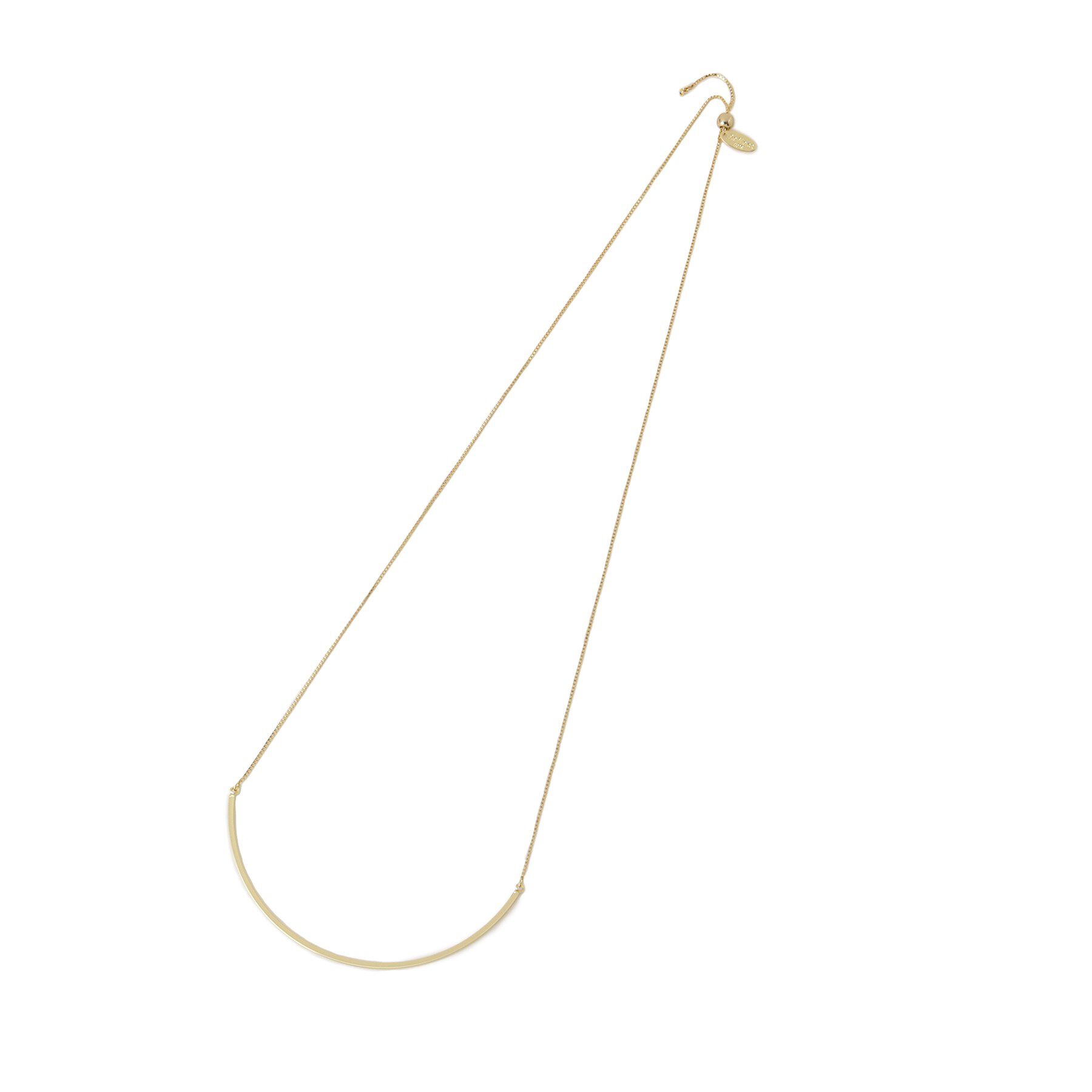 Reflect「【夏SALE／チェーン長さ調節可】カーブラインネックレス」|ネックレス|