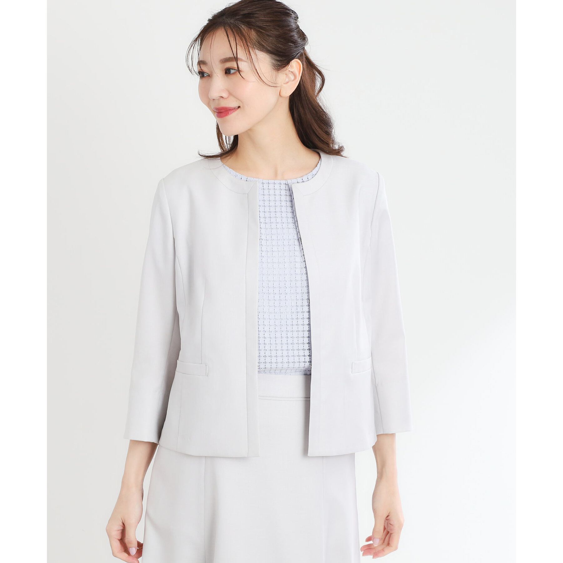 Reflect「【夏SALE／手洗い可】幾何柄レースブラウス」|シャツ・ブラウス|