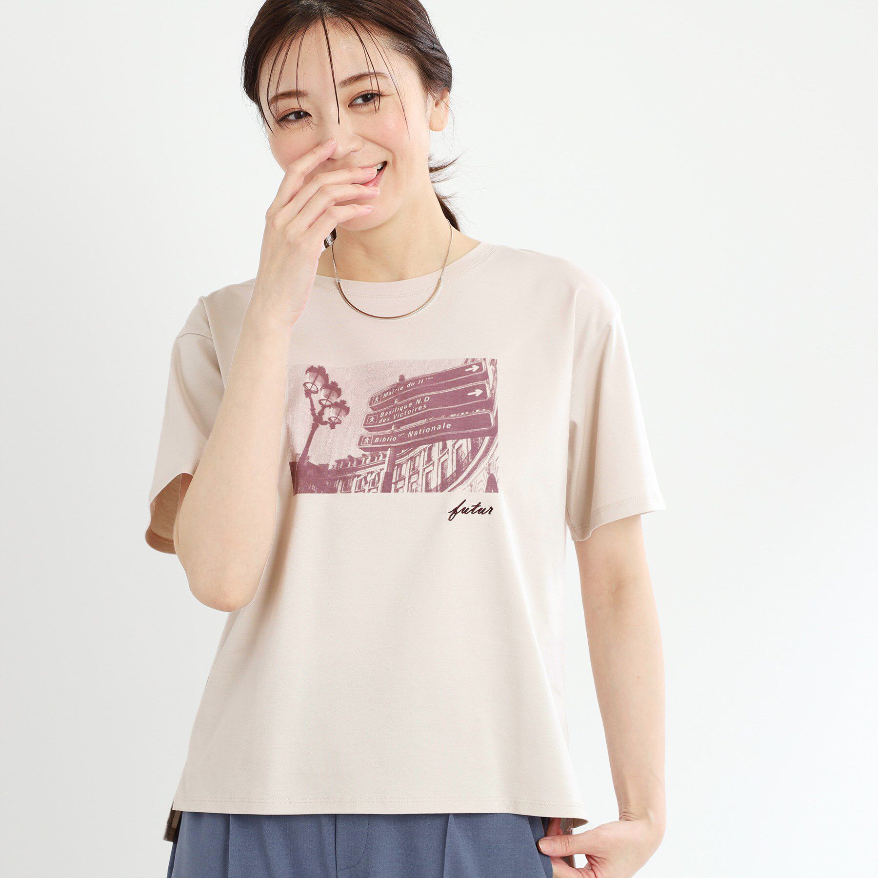 Reflect「【夏SALE／UVカット／接触冷感／マシンウォッシュ可】フォトプリントTシャツ」|Tシャツ・カットソー|