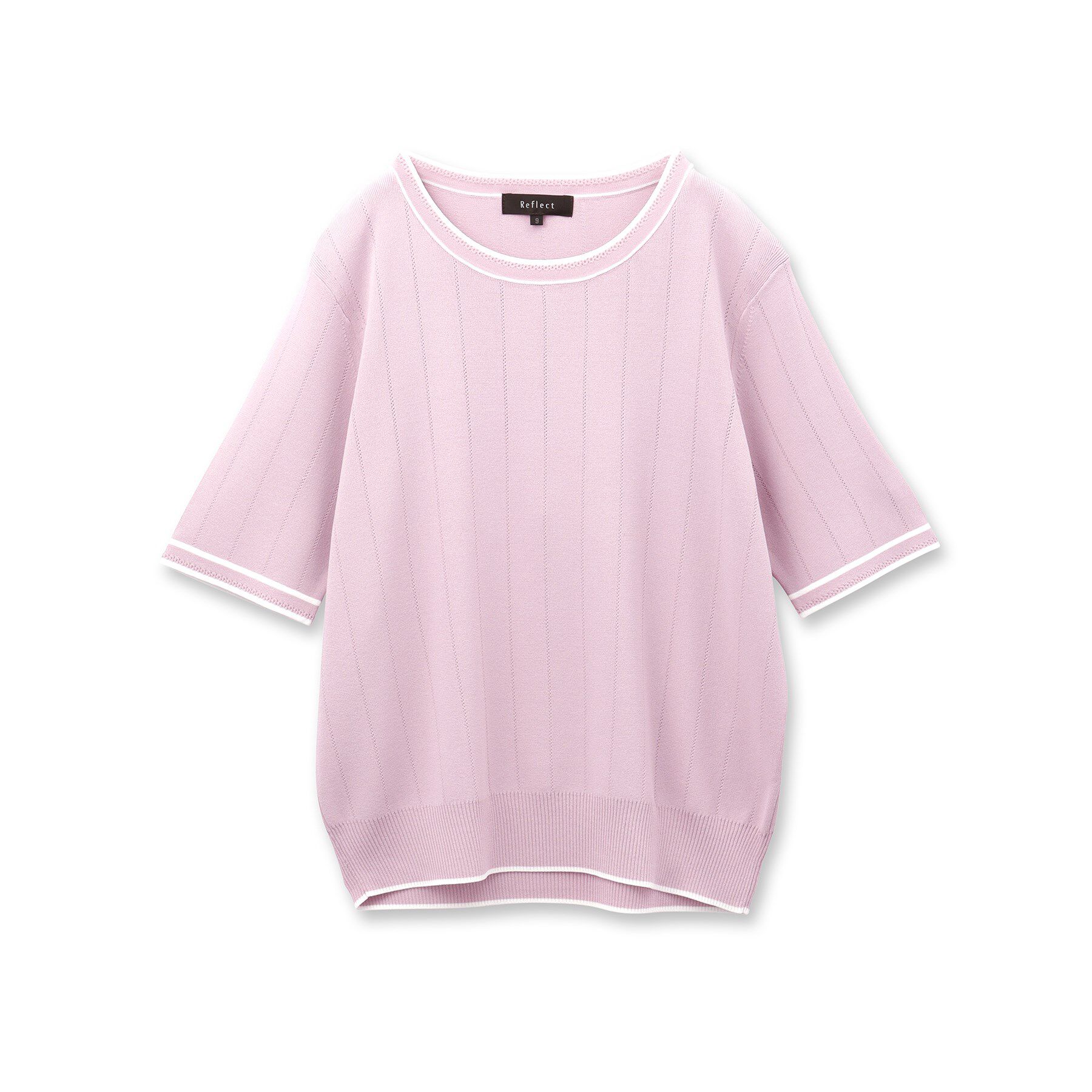 Reflect「【手洗い可／アンサンブル可】五分袖ニット」|ニット・セーター|