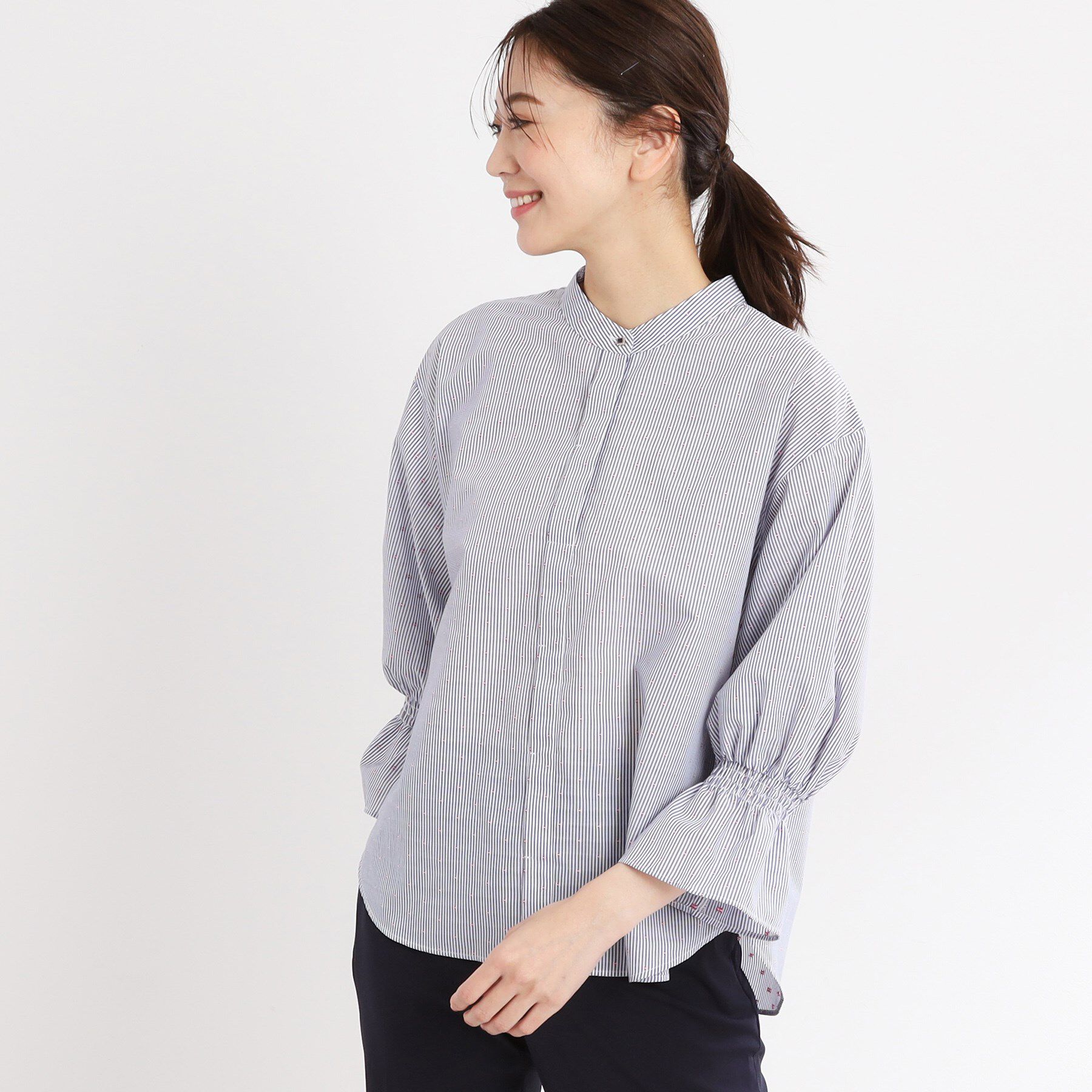 Reflect「【洗える】キャンディースリーブブラウス」|シャツ・ブラウス|