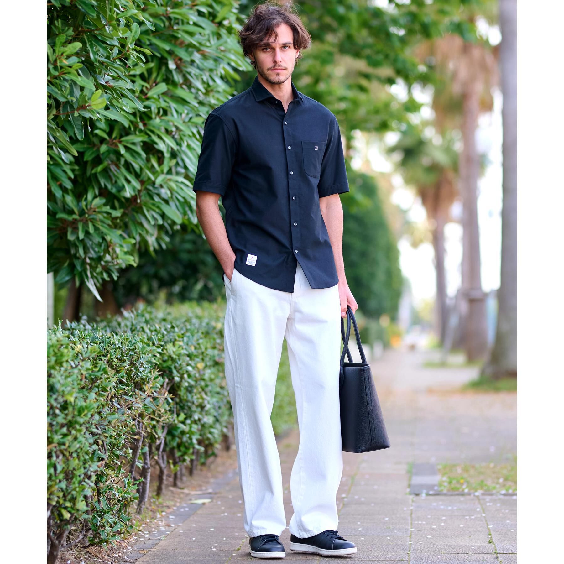 DRESSTERIOR「メッシュエアー ハーフスリーブシャツ」|シャツ・ブラウス|