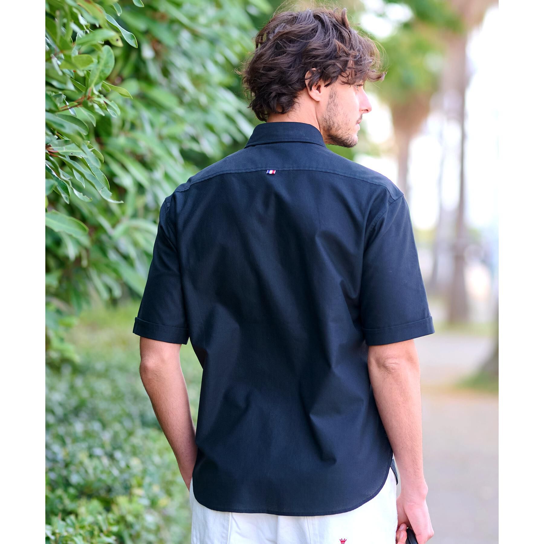 DRESSTERIOR「メッシュエアー ハーフスリーブシャツ」|シャツ・ブラウス|