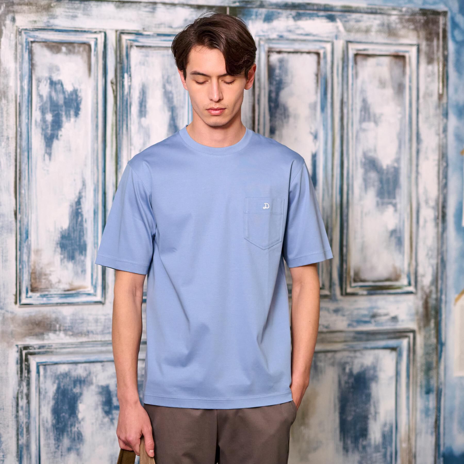DRESSTERIOR「【接触冷感/抗菌防臭/消臭】ICE CLEAR COTTON ポケットTシャツ」|Tシャツ・カットソー|