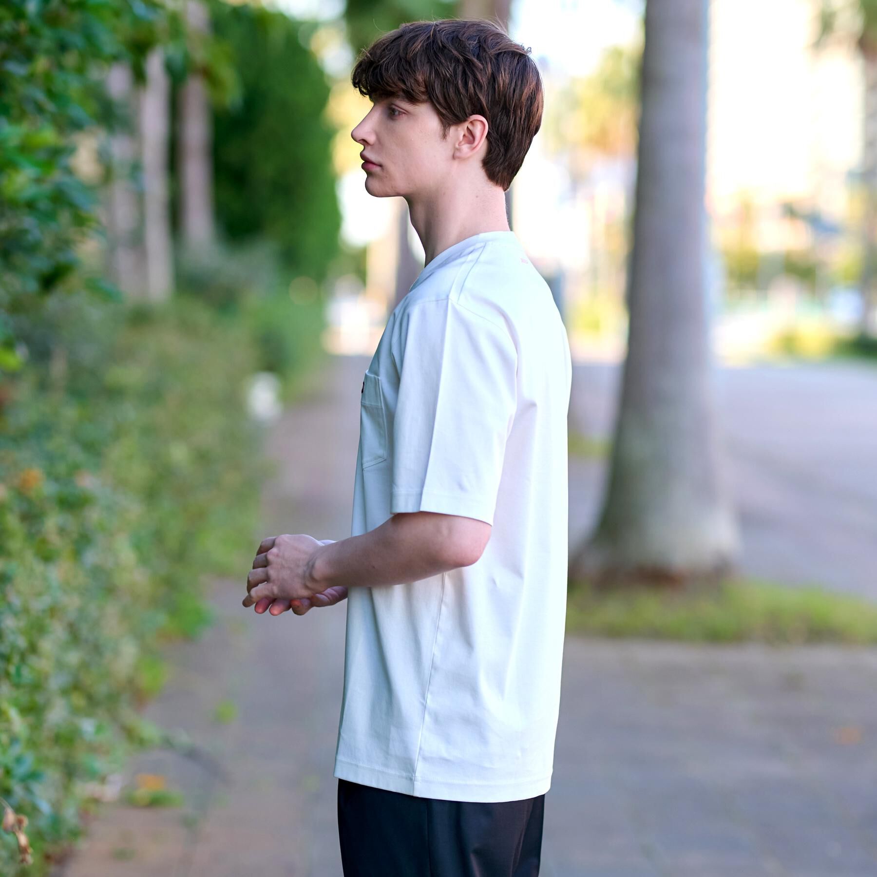 DRESSTERIOR「【接触冷感/抗菌防臭/消臭】ICE CLEAR COTTON ポケットTシャツ」|Tシャツ・カットソー|