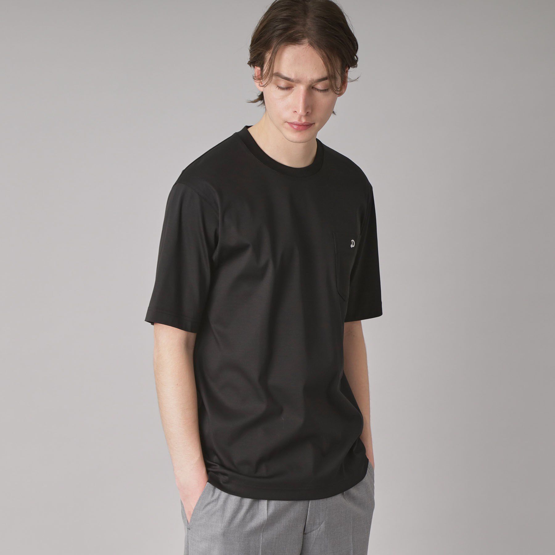 DRESSTERIOR「【接触冷感/抗菌防臭/消臭】ICE CLEAR COTTON ポケットTシャツ」|Tシャツ・カットソー|