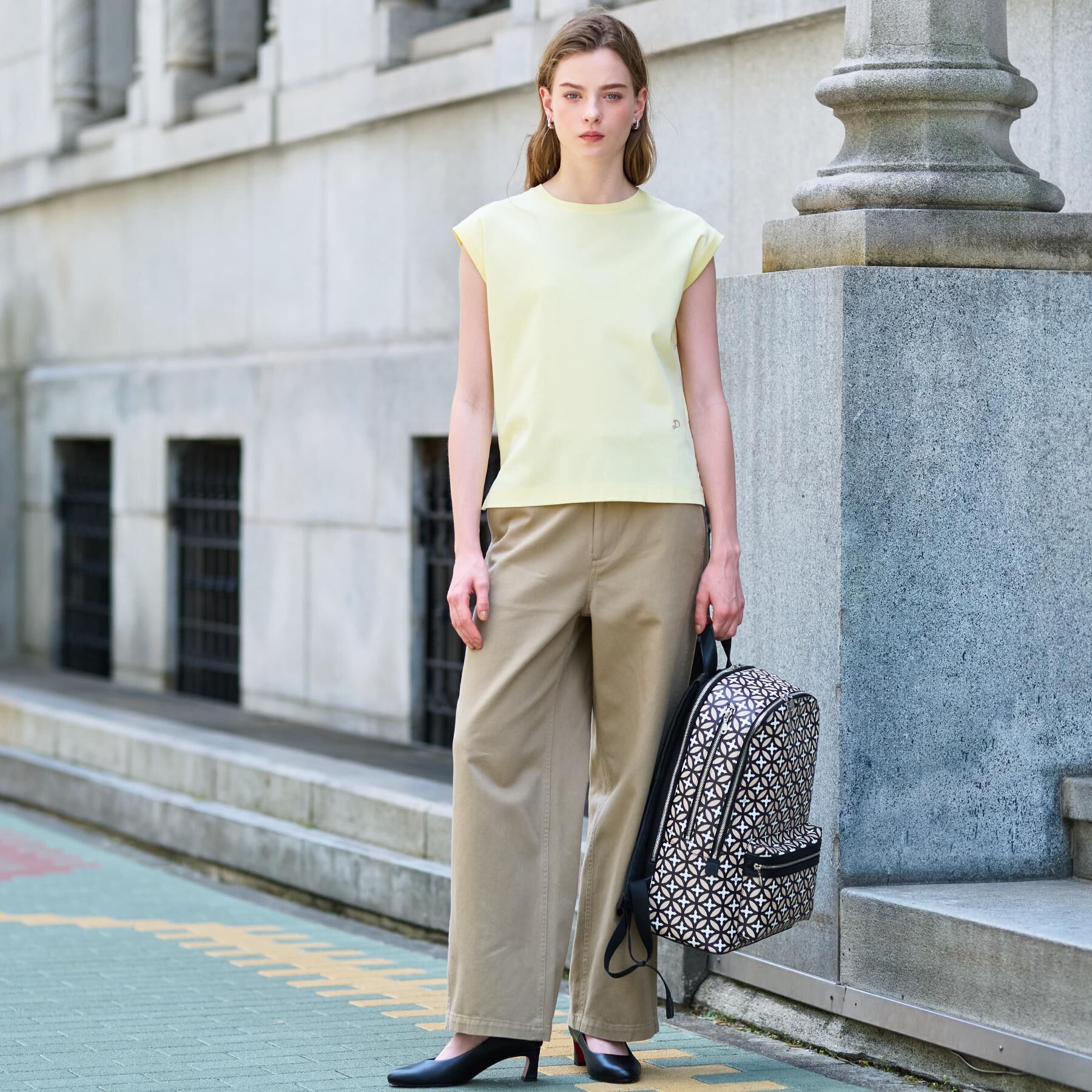 DRESSTERIOR「【接触冷感/抗菌防臭/消臭】アイスクリアコットンフレンチ」|Tシャツ・カットソー|