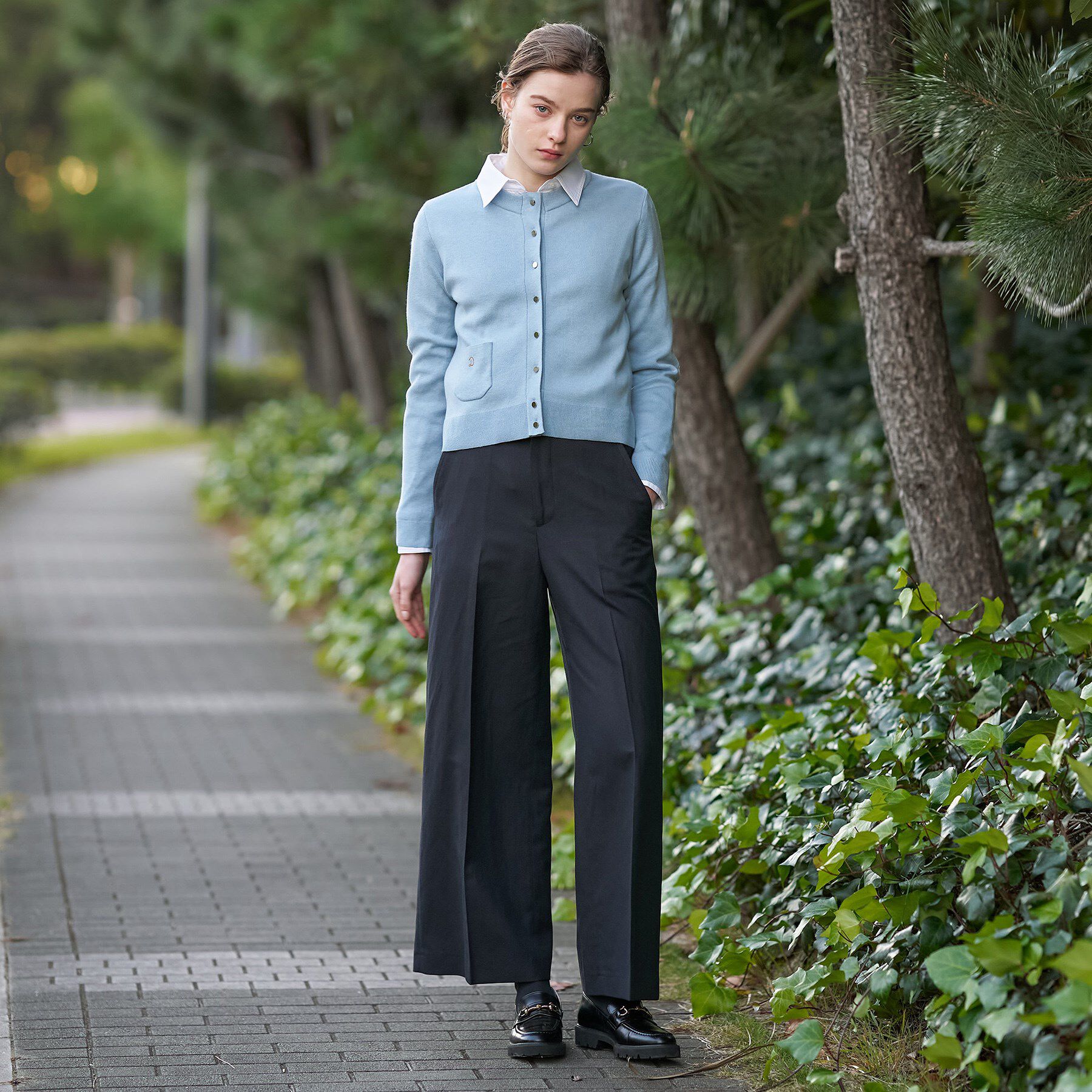 DRESSTERIOR「ウォッシャブルコットンカシミヤカーディガン」|カーディガン|