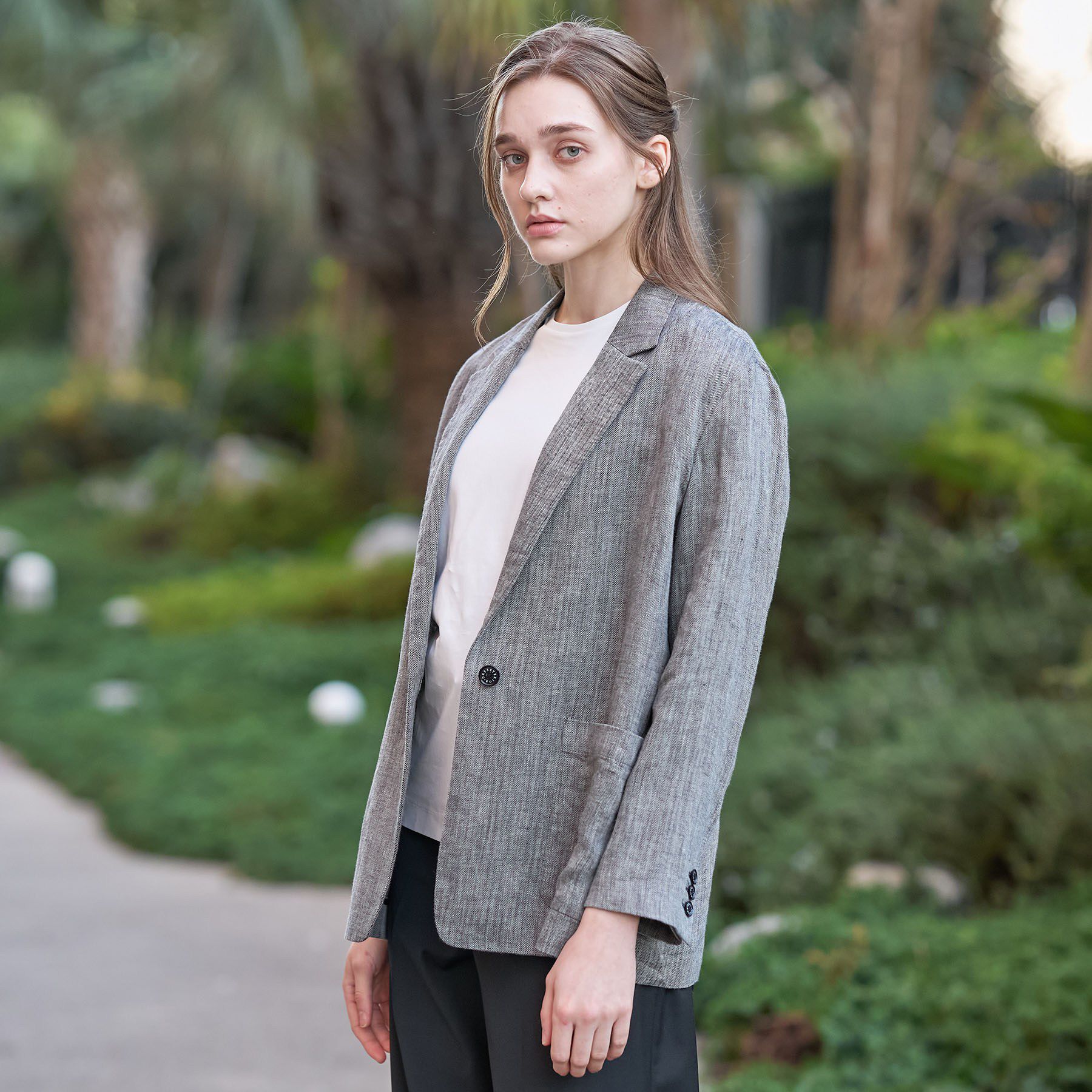 DRESSTERIOR「ウォッシャブルリネンライトジャケット」|テーラードジャケット|