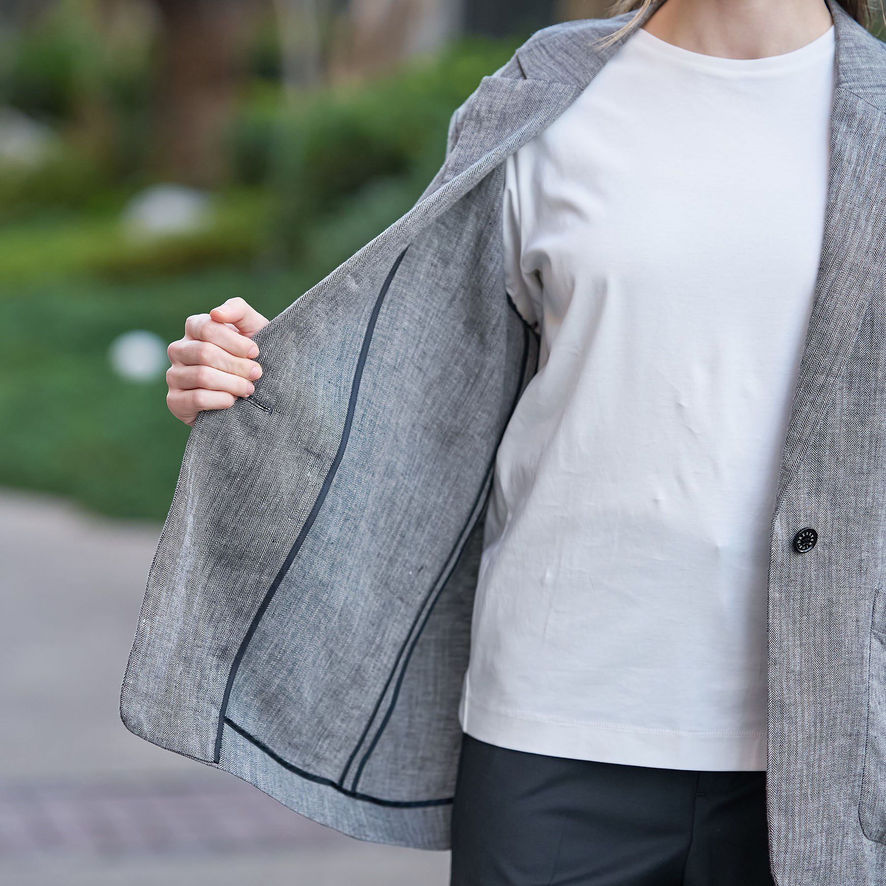 DRESSTERIOR「ウォッシャブルリネンライトジャケット」|テーラードジャケット|