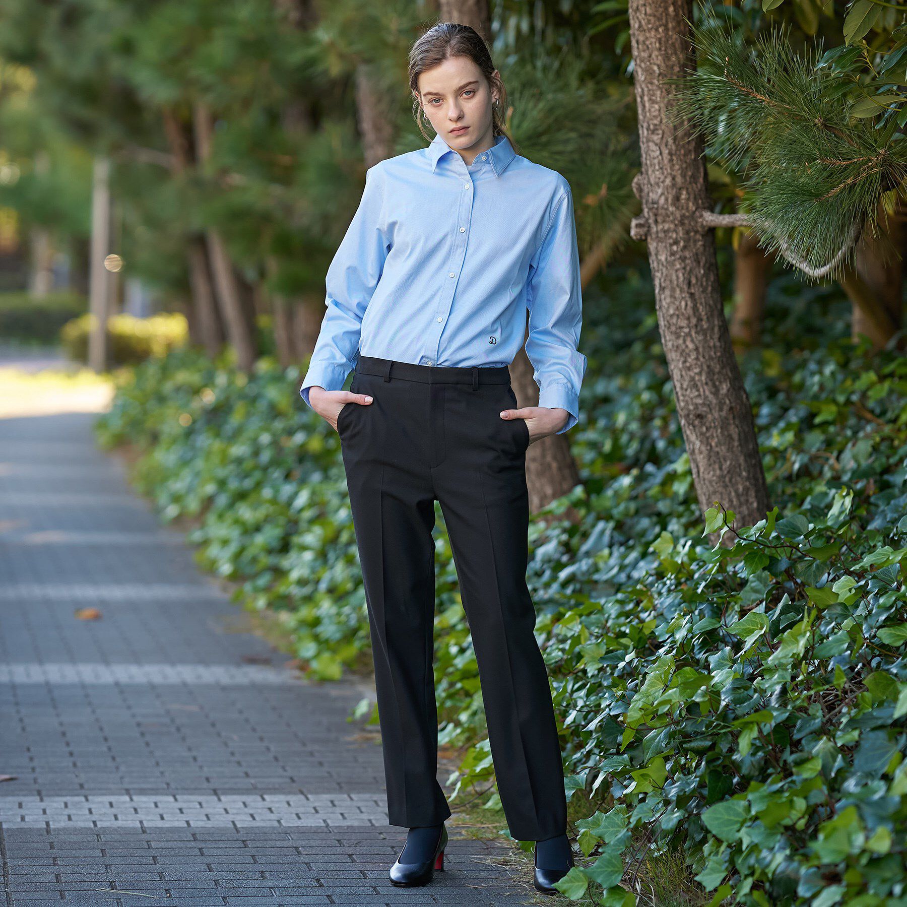 DRESSTERIOR「ピンオックスフォードシャツ」|シャツ・ブラウス|