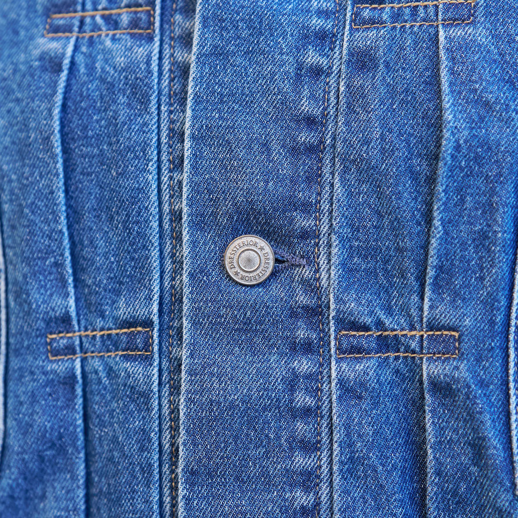 DRESSTERIOR「ヴィンテージバンドカラーGジャン」|デニムジャケット|