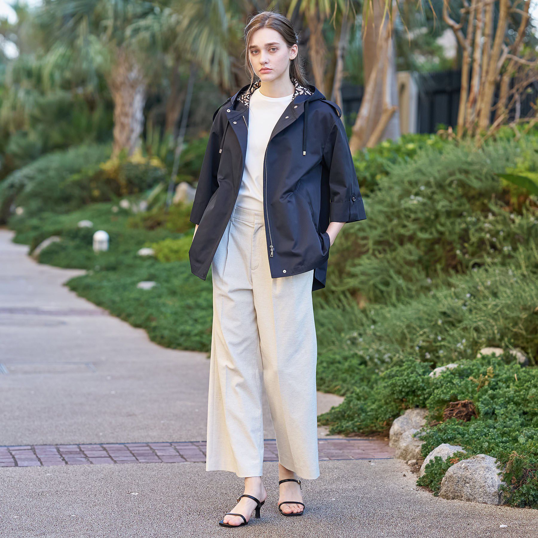 DRESSTERIOR「【撥水素材】Aラインモッズコート」|ブルゾン・スタジャン|