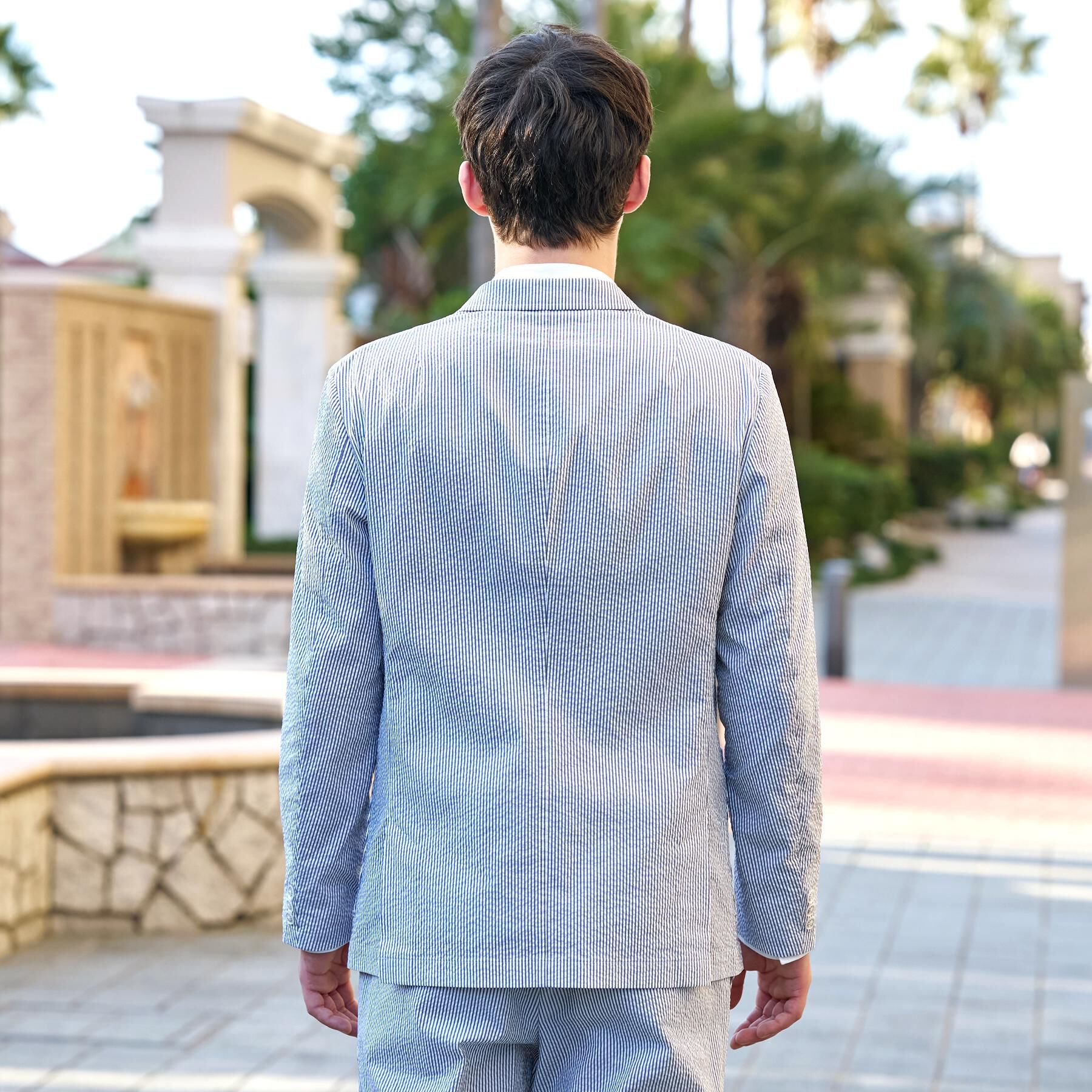 DRESSTERIOR「COOLMAX シアサッカー サマージャケット」|テーラードジャケット|