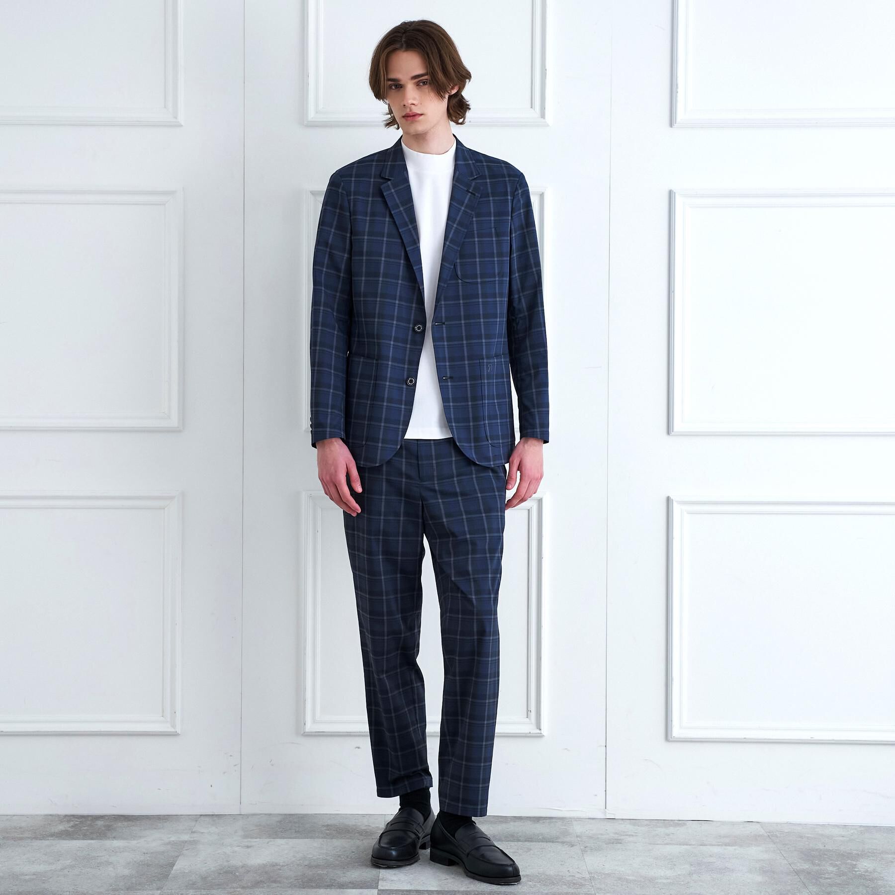 DRESSTERIOR「【セットアップ可】DotAir チェックジャケット」|テーラードジャケット|