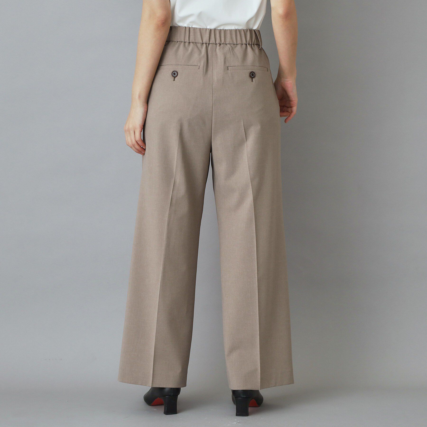 DRESSTERIOR「ウォッシャブルタックワイドパンツ」|その他|