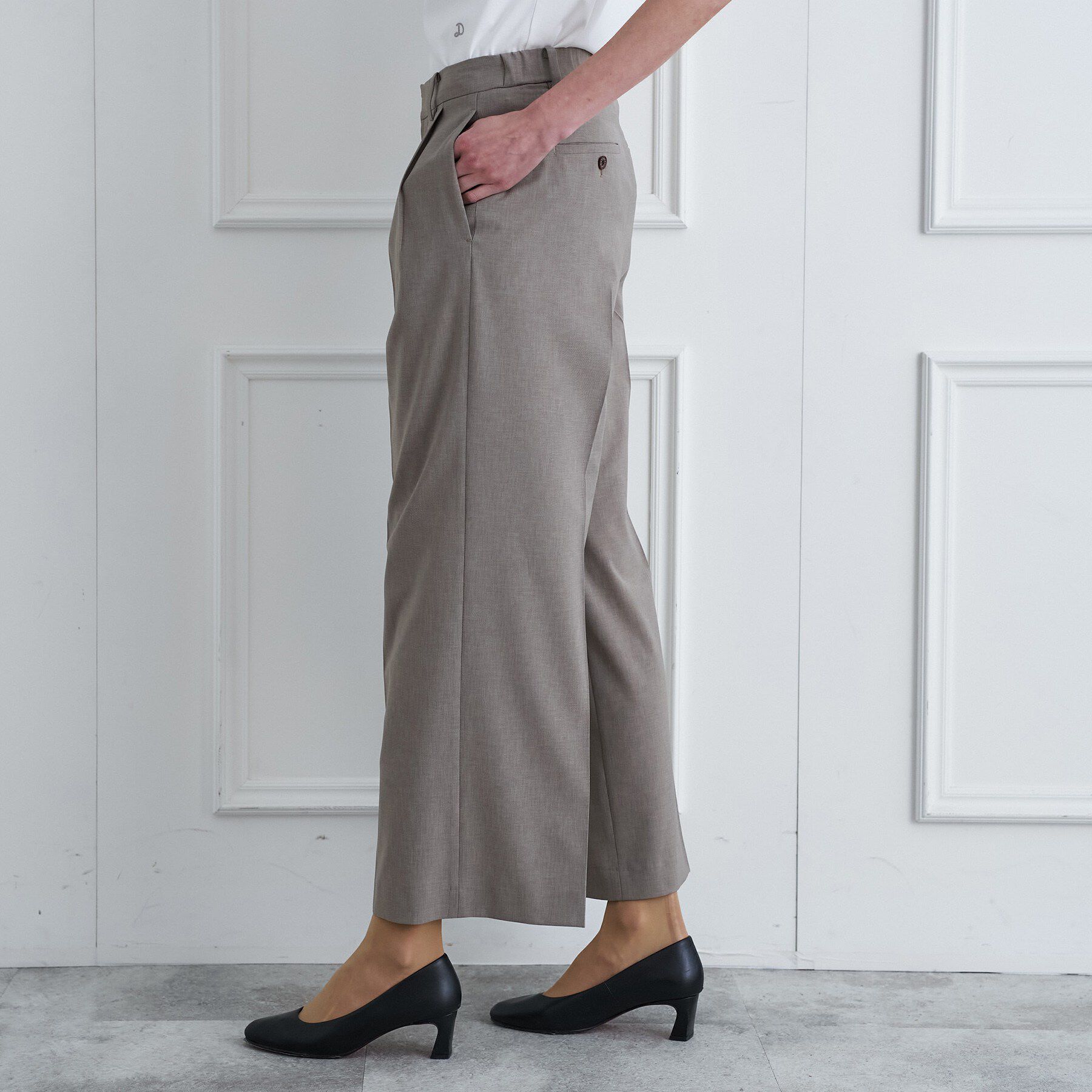 DRESSTERIOR「ウォッシャブルタックワイドパンツ」|その他|