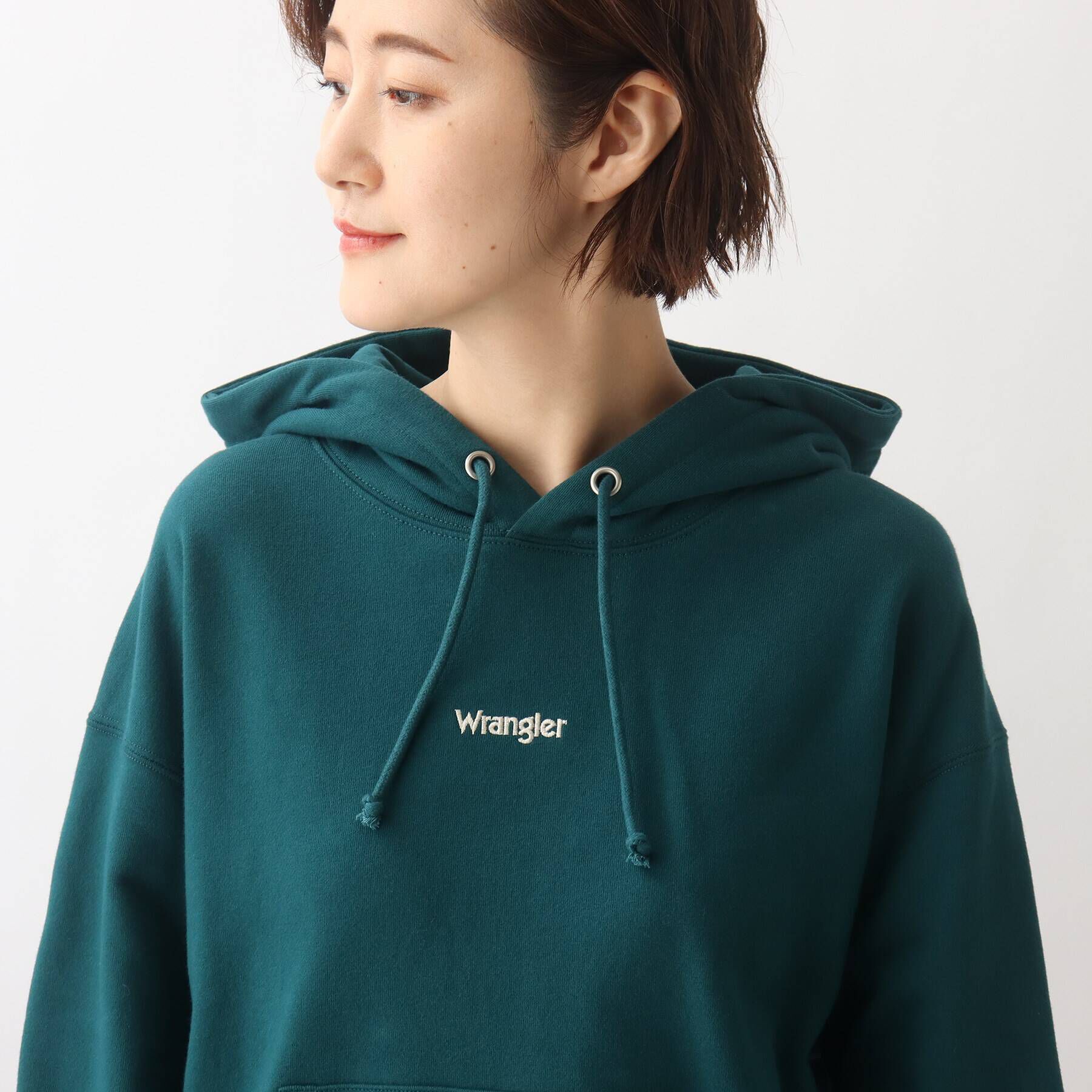 grove「【Wrangler（ラングラー）別注】オーバーサイズで旬なデザイン。裏毛フードプルオーバー」|パーカー|